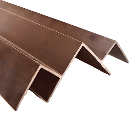Perfil Exterior PVC Fullmart PE1 90° Café 5m