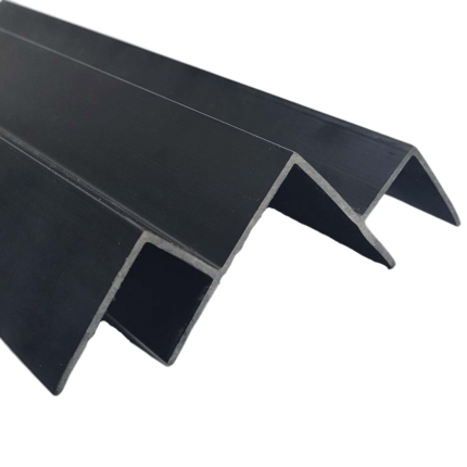Perfil Exterior PVC Fullmart PE1 90° Negro 5m