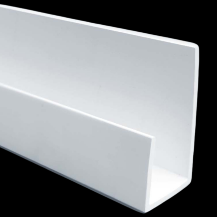 Perfil Exterior Aluminio Terminación Jota 1 pieza Fullmart Blanco PE3A 5m