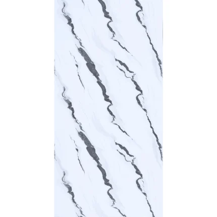 Plancha De Formalita Fullmart F11A Blanco Con Ondas Negras 2,44 m x 1,22 m