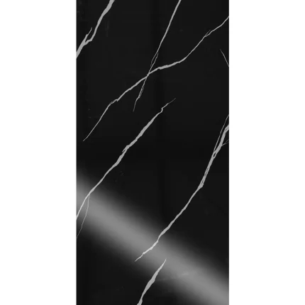 Plancha De Formalita Fullmart F20B  Negro Con Grietas Blancas 2,44 m x 1,22 m