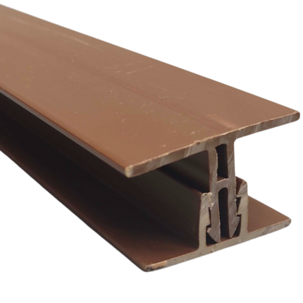 Perfil Exterior PVC Fullmart PE4 Unión Café 5m
