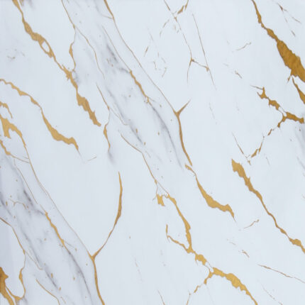Plancha De Formalita Fullmart F6B Gold Blanco Grietas Doradas 2,44 m x 1,22 m